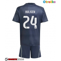 Otroške Nogometnih dresov Real Madrid Dean Huijsen #24 Gostujoči 2025-26 Kratki rokavi (+ hlače)